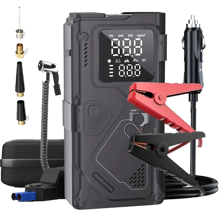 6-in-1 Car Battery Booster with Air Pump and LED Light-Orizon Depot