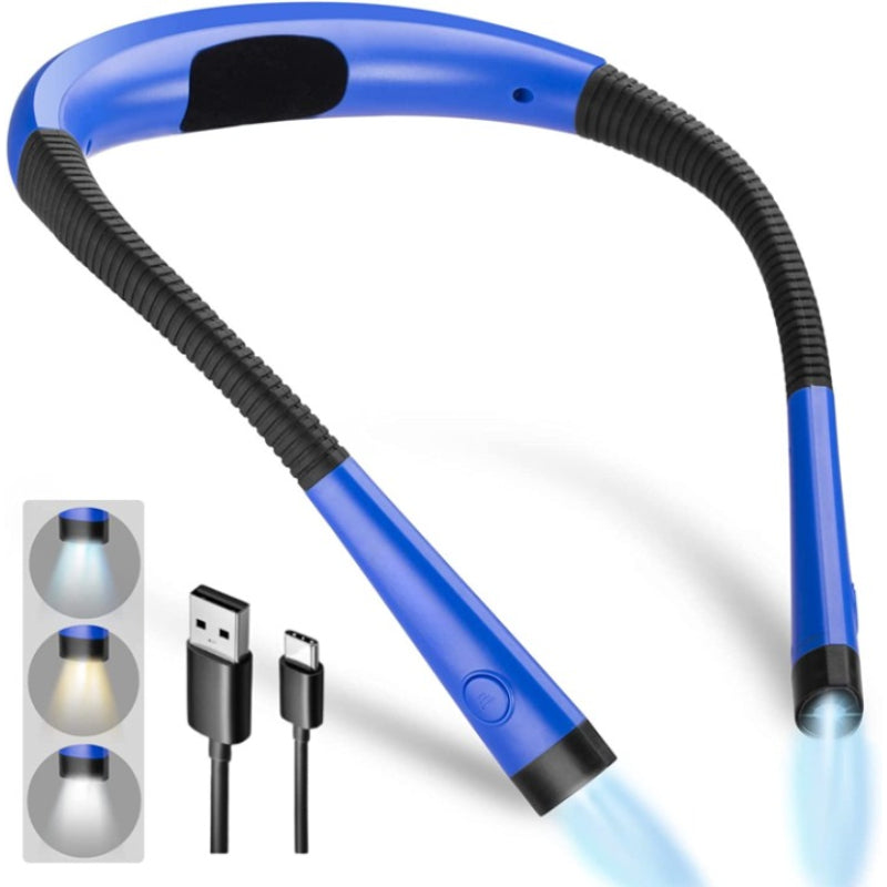 LED Neck Reading Lamp - Rechargeable Book Light with 6 Brightness Levels-Orizon Depot