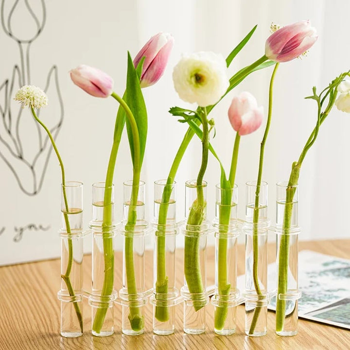 Flexible Flower Vases with Hinges | Modern Glass Tube Design-Orizon Depot
