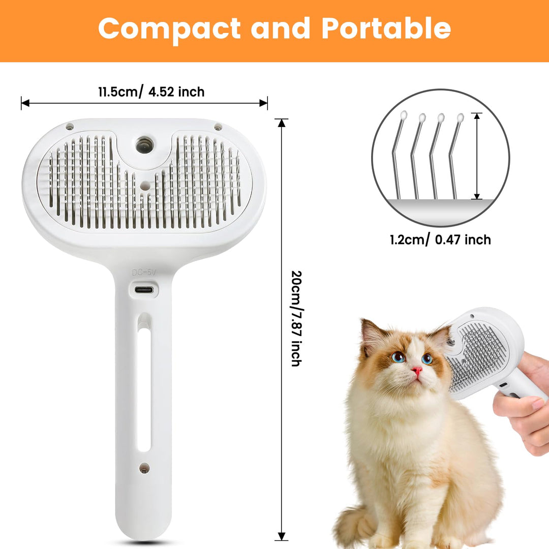 Pet Steam Brush for Cats and Dogs