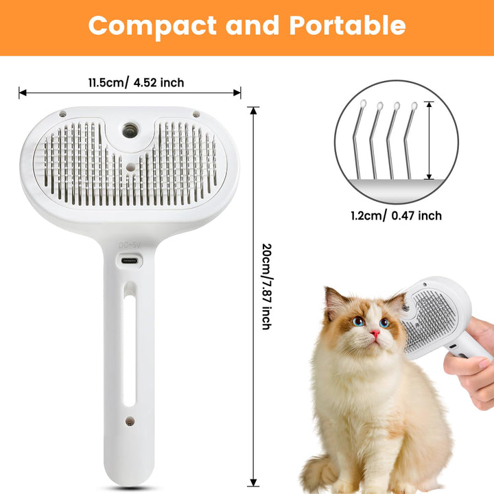 Pet Steam Brush for Cats and Dogs
