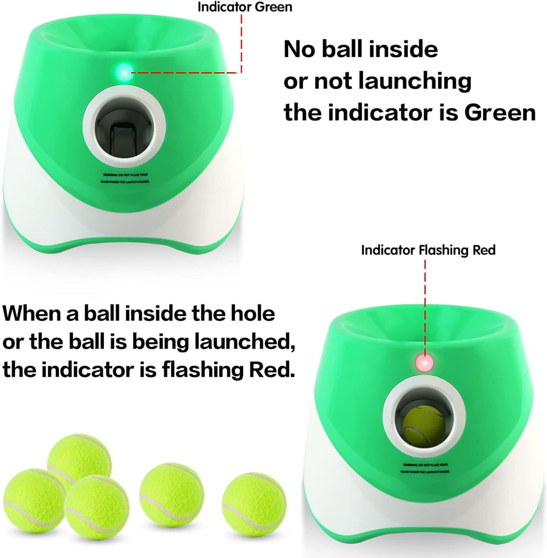 Automatic Dog Ball Launcher with Adjustable Distance Settings
