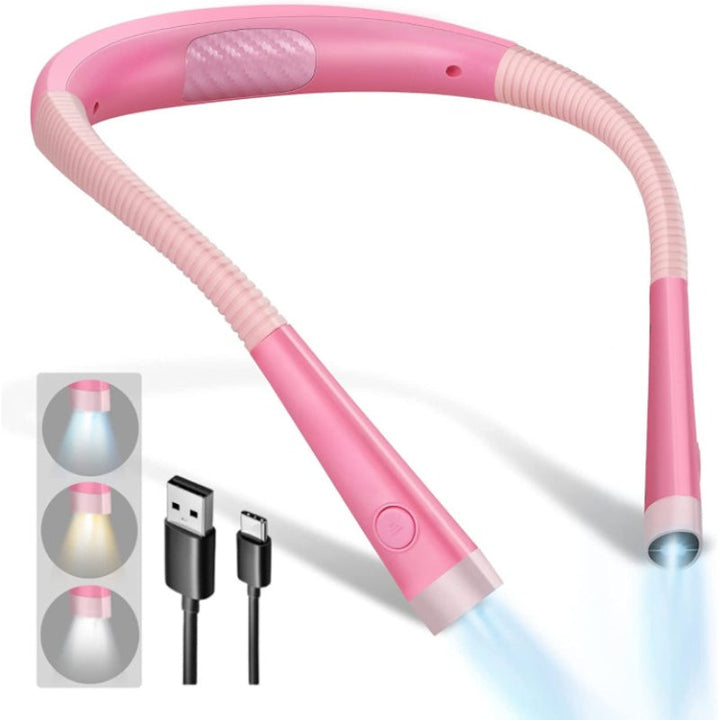 LED Neck Reading Lamp - Rechargeable Book Light with 6 Brightness Levels-Orizon Depot
