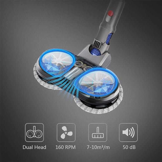 Slim Electric Mop Head - Cordless Cleaning Tool for Easy Use-Orizon Depot