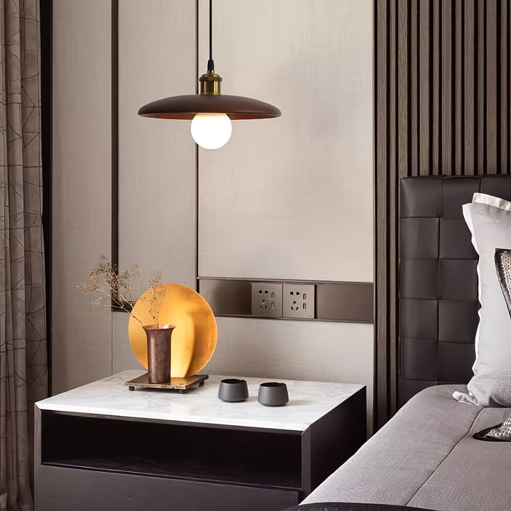 Scandinavian Solid Wood Pendant Light | Modern Ceiling Fixture