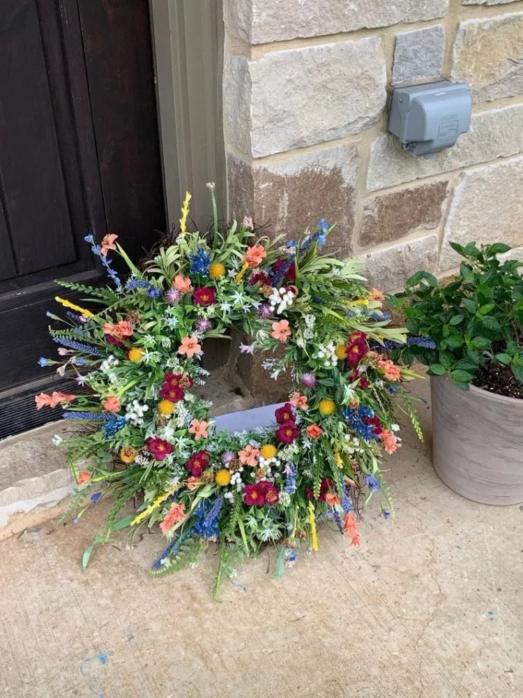 Handmade Texas Wildflower Floral Crown for Festivals and Events-Orizon Depot