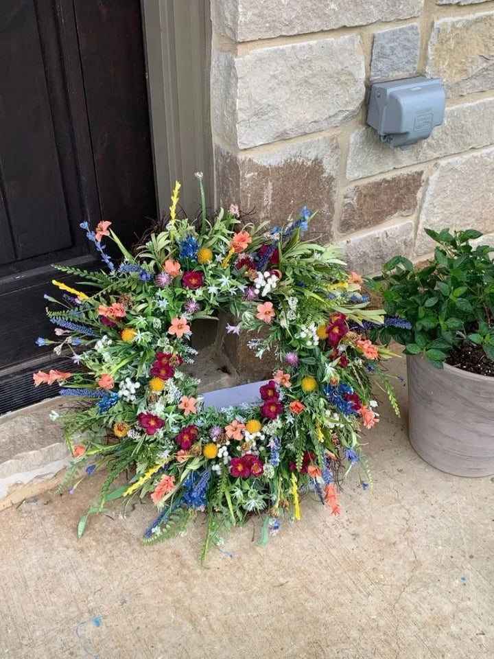 Handmade Texas Wildflower Floral Crown for Festivals and Events-Orizon Depot