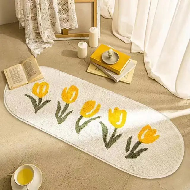 Nightstand Tulips Area Rug for Home Decor-Orizon Depot