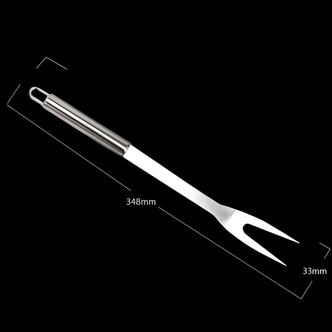Stainless Steel BBQ Cutlery Set with Travel Case and Heatproof Grip