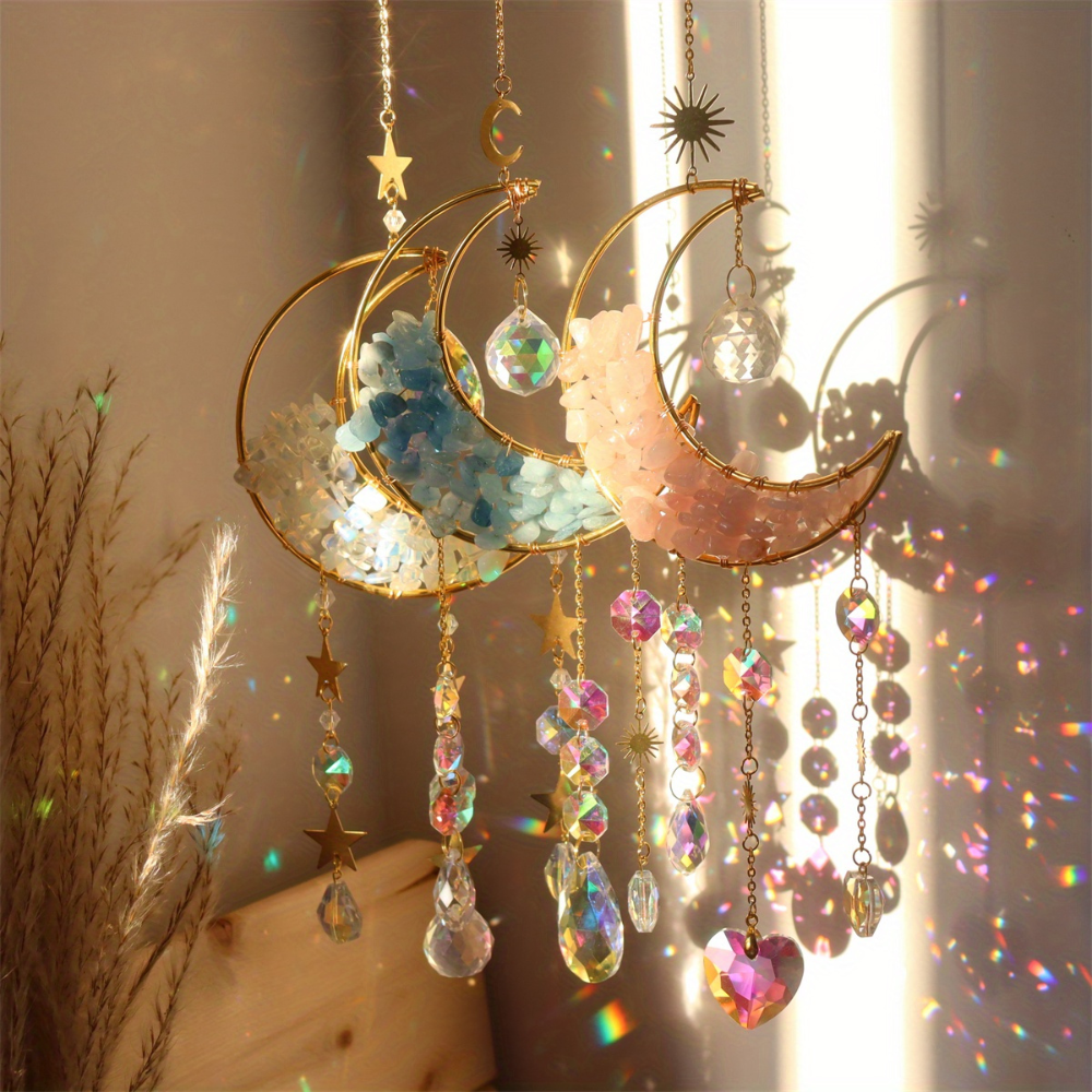 Moon Crystal Sun Catcher - Stunning Home Decor for Natural Light-Orizon Depot