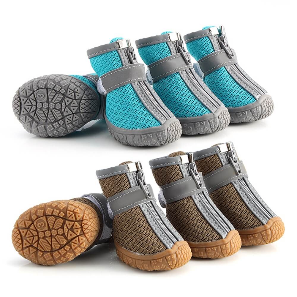 Durable Outdoor Dog Shoes with Mesh - All-Terrain Paw Protection-Orizon Depot