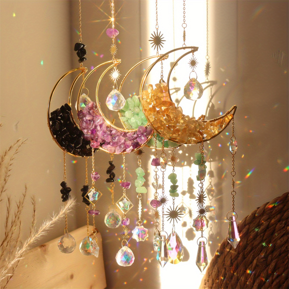 Moon Crystal Sun Catcher - Stunning Home Decor for Natural Light-Orizon Depot