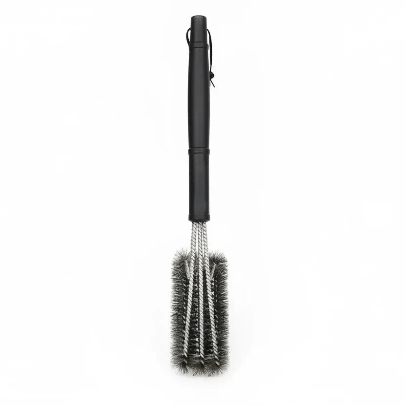 Stainless Steel BBQ Grill Grate Cleaning Brush | Removes Residue | Secure Grip