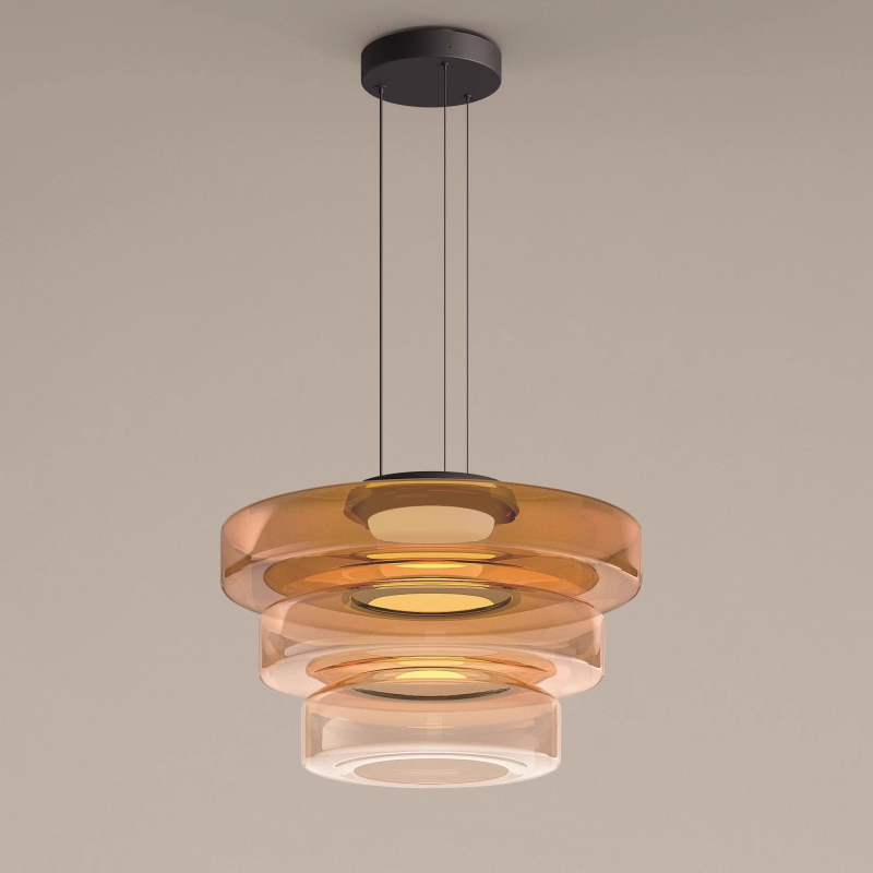 Bauhaus Style Glass Pendant Light | Modern Hanging Fixture