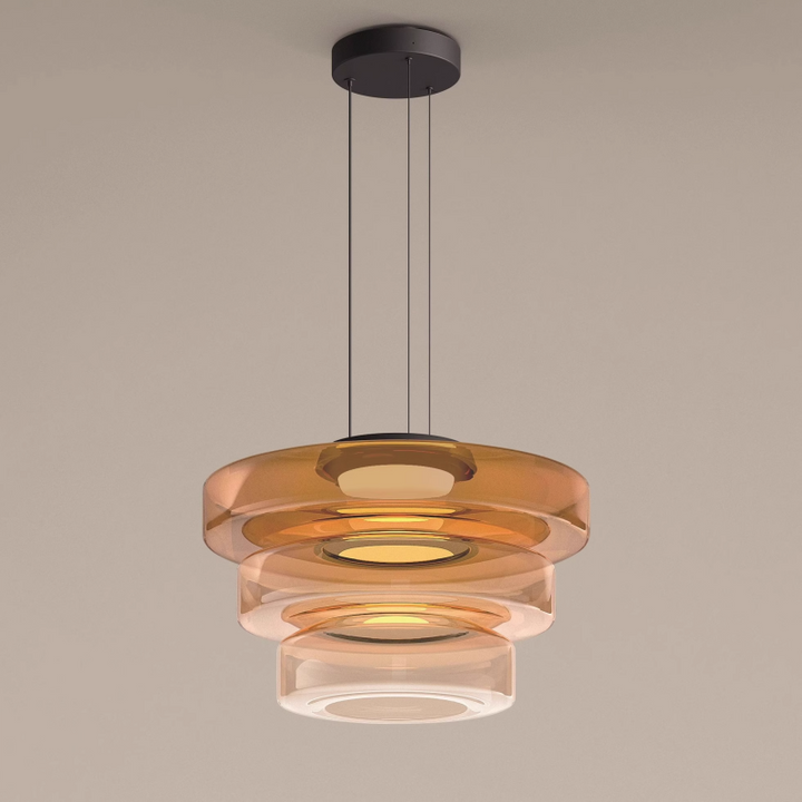 Bauhaus Style Glass Pendant Light | Modern Hanging Fixture