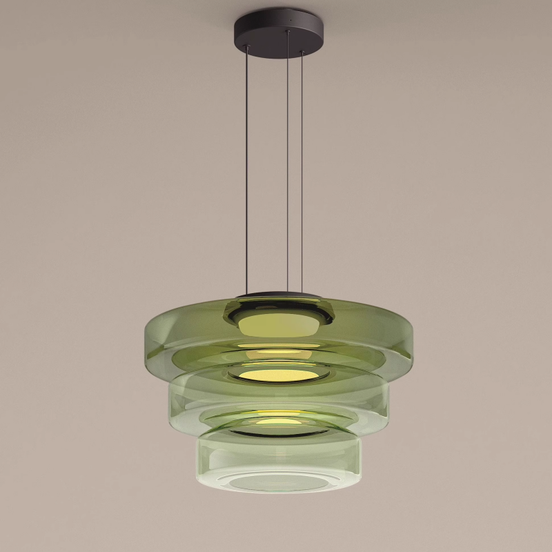 Bauhaus Style Glass Pendant Light | Modern Hanging Fixture