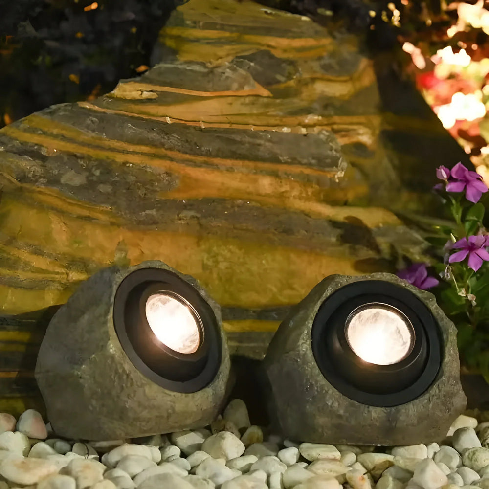 Solar Rock Garden Light for Outdoor Illumination-Orizon Depot