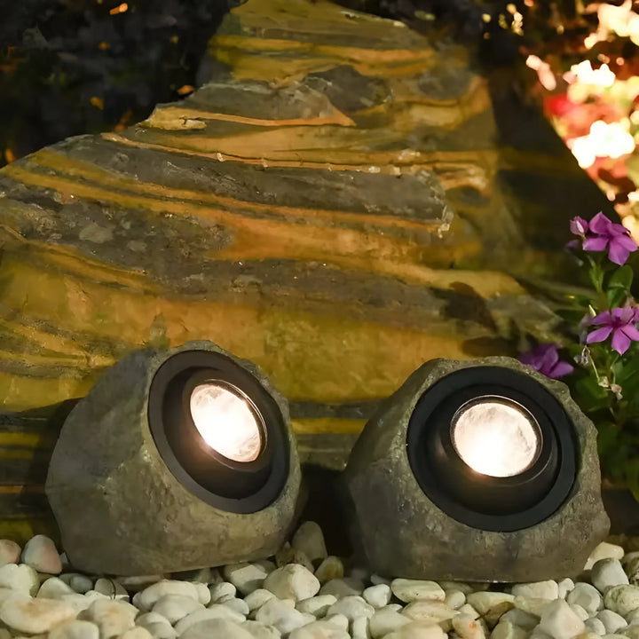 Solar Rock Garden Light for Outdoor Illumination-Orizon Depot