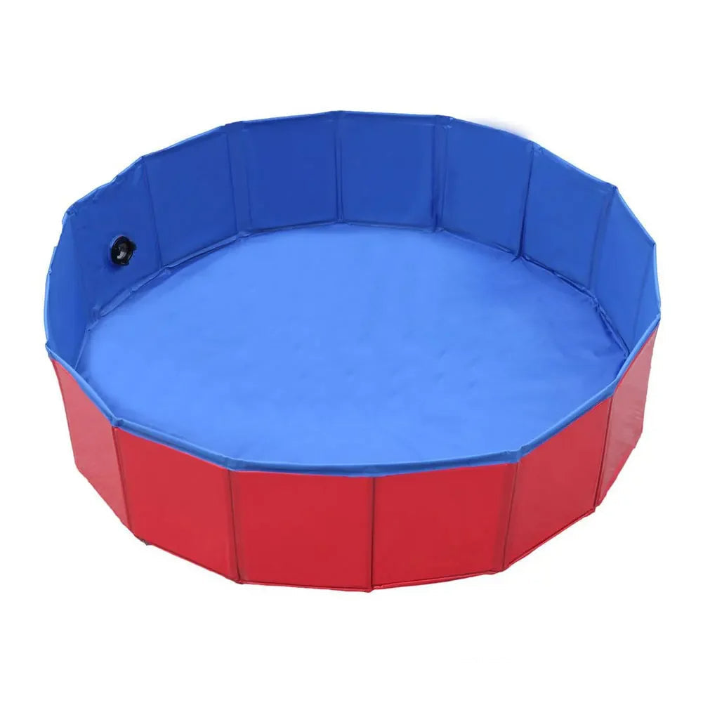 Portable Foldable Dog Pool for Outdoor Fun and Relaxation
