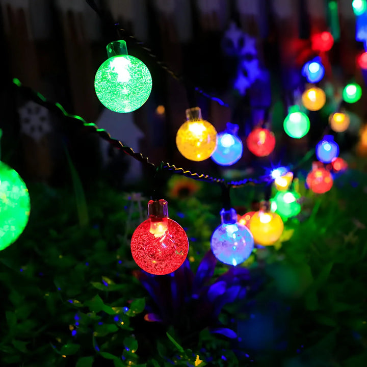 Solar Crackled Glass Garden Lights for Outdoor Decor-Orizon Depot