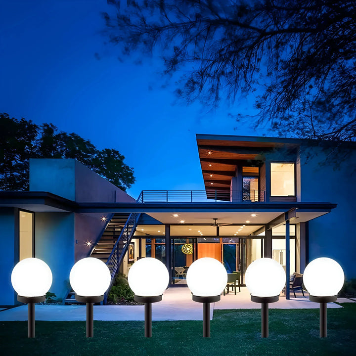 Set of 3 Waterproof Solar Pathway Lights for Outdoor Illumination-Orizon Depot