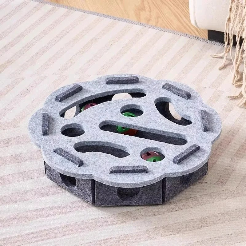Interactive Felt Cat Puzzle Toy Box