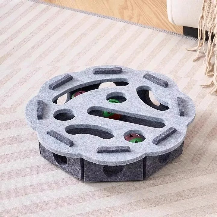 Interactive Felt Cat Puzzle Toy Box