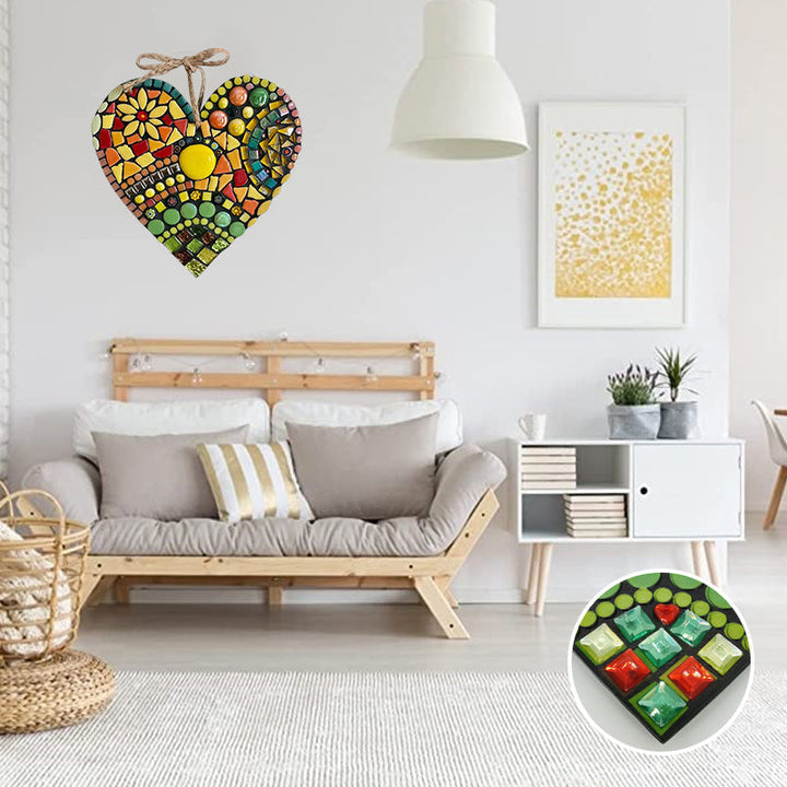 Large Garden Mosaic Heart Decoration for Outdoor Decor-Orizon Depot