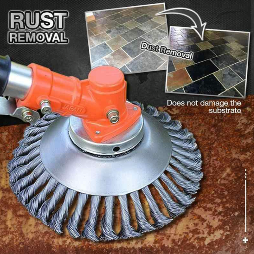 Durable Carbon Steel Weed Brush and Trimmer Tool