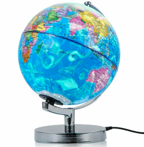LED Constellation Map & Night Light World Globe for Home Decor-Orizon Depot