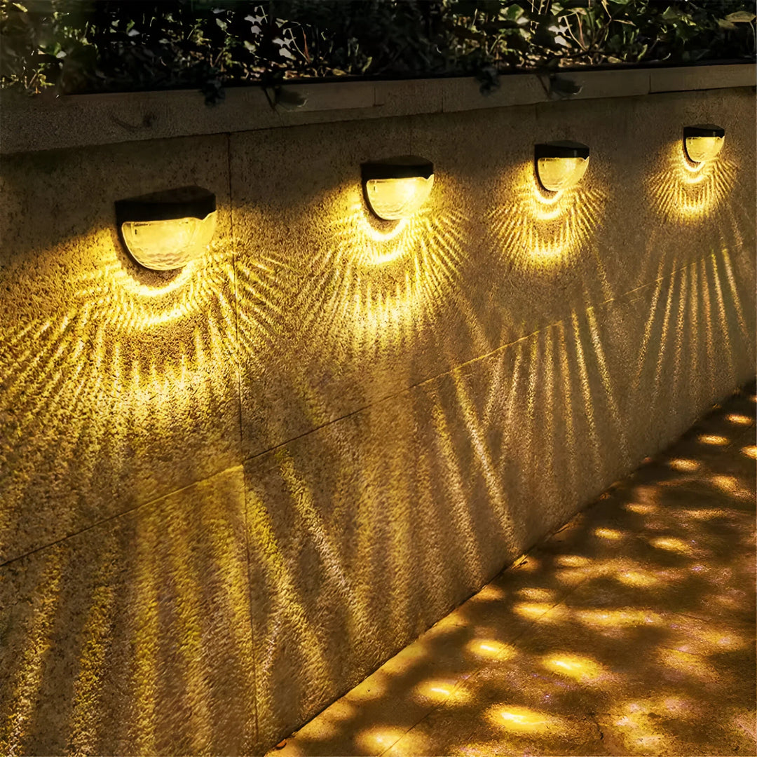Solar Garden Wall Lamp - Energy-Efficient Outdoor Lighting-Orizon Depot