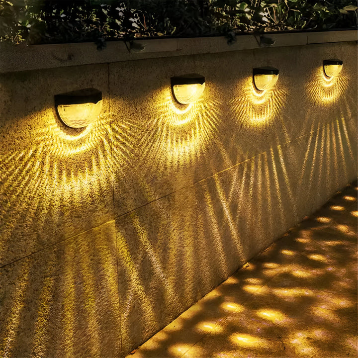 Solar Garden Wall Lamp - Energy-Efficient Outdoor Lighting-Orizon Depot