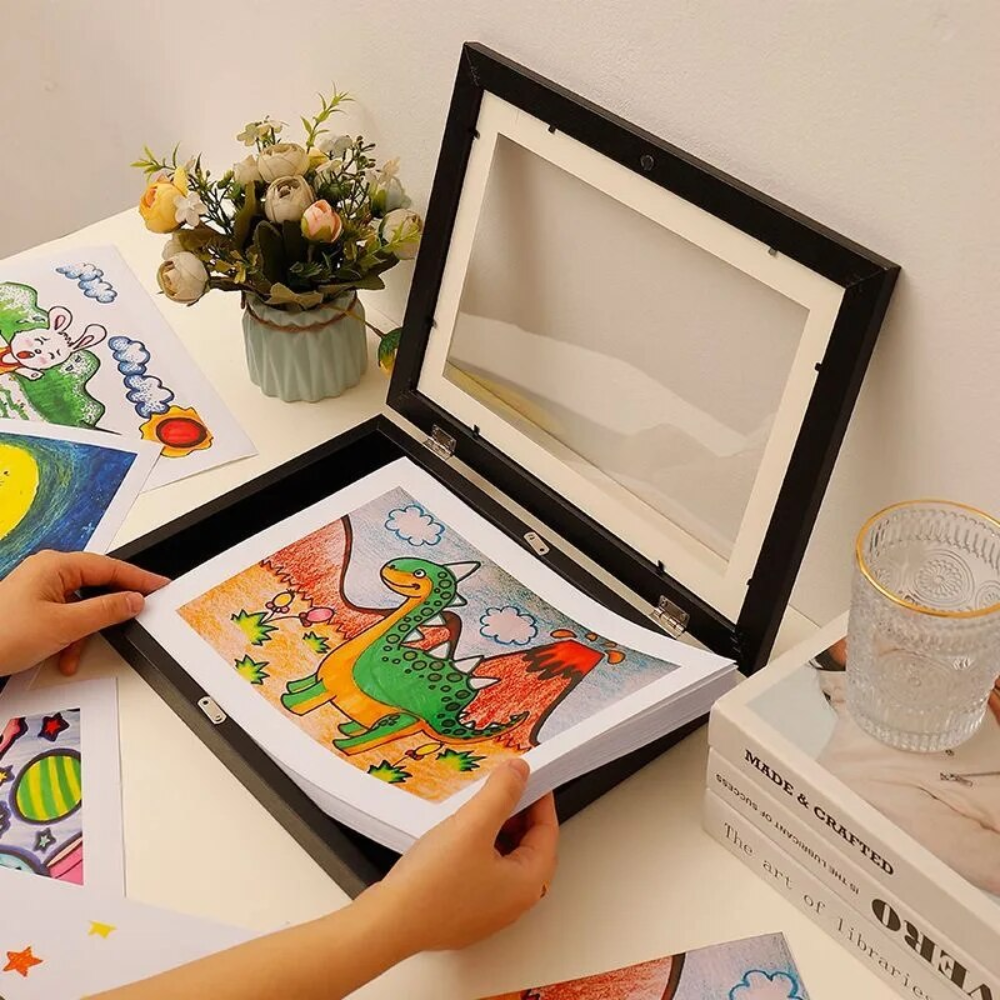 Kids' Art Projects Display Frame for Creative Artwork Storage-Orizon Depot