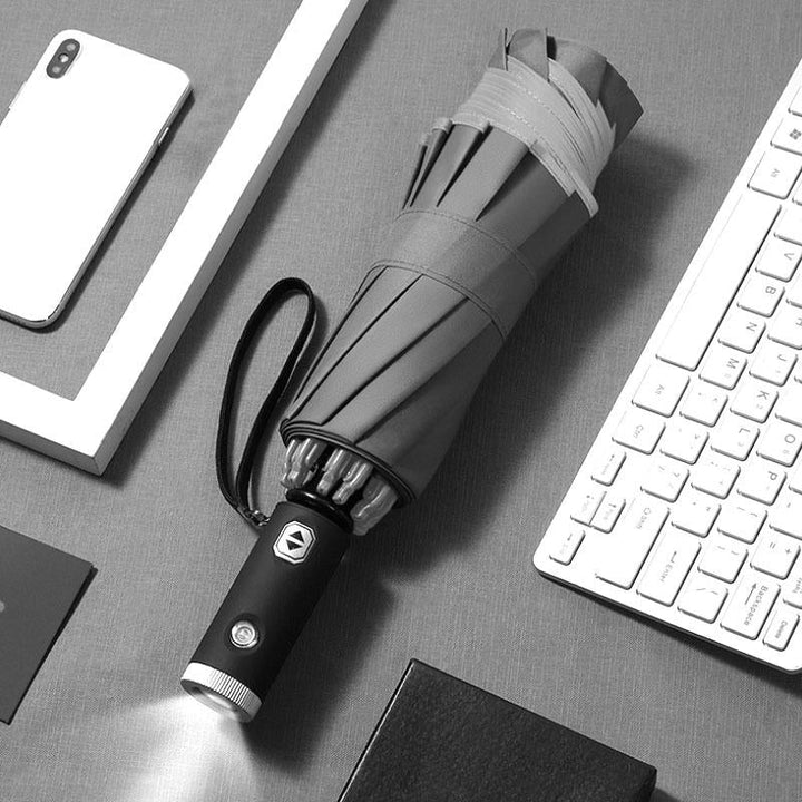 Automatic Foldable Umbrella with Reflective Edge-Orizon Depot