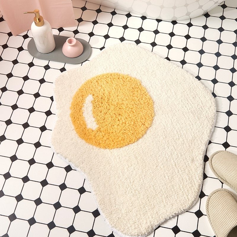 Egg-Shaped Bathroom Rug for Soft Comfort and Style-Orizon Depot