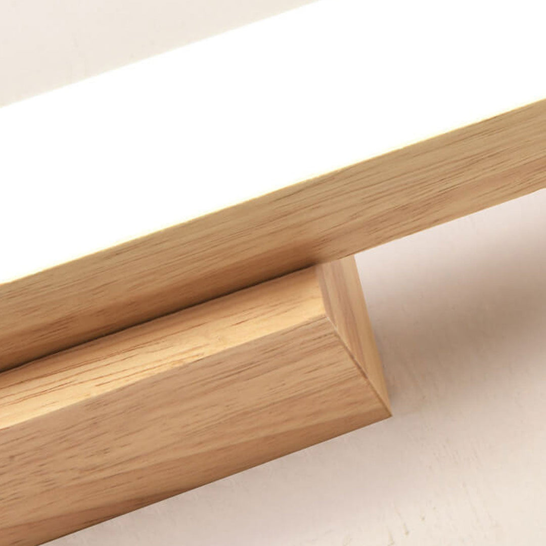 Nordic Minimalist Wooden Linear LED Vanity Wall Sconce Lamp-Orizon Depot