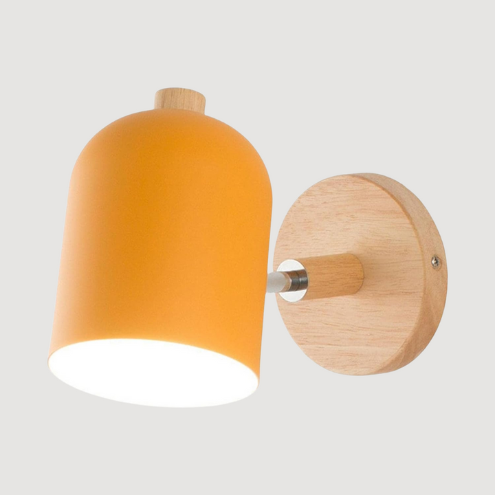 Scandinavian Wooden Minimalist Wall Lamp for Modern Decor