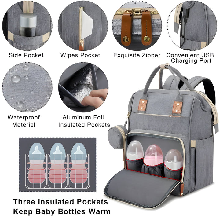 Traveling Baby Cot Changing Bag for Convenient On-the-Go Use