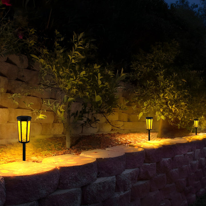 Hexagon Hollow Outdoor Solar Pathway Light - Waterproof Landscape Lighting