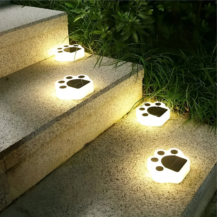 Solar Dog Paw Garden Lights for Outdoor Decor-Orizon Depot
