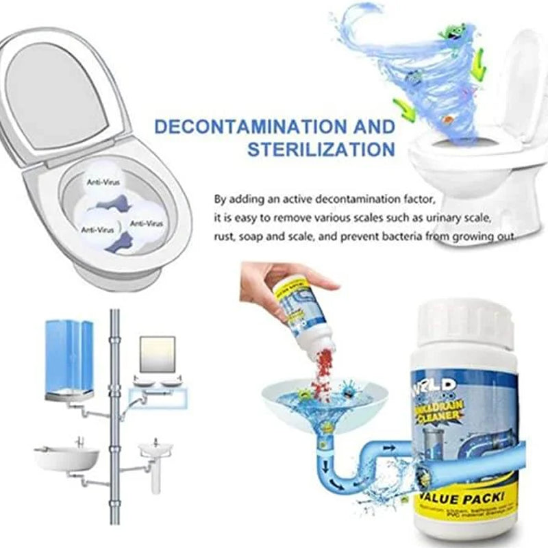 Effective Sink & Drain Cleaner for Clogs and Odors-Orizon Depot