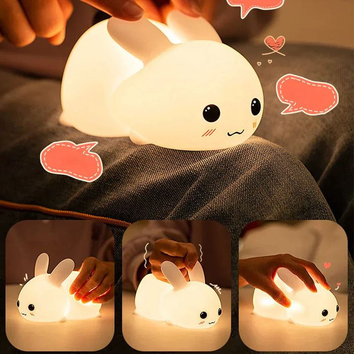 Charming Rabbit Night Light for Kids' Rooms and Nursery Decor-Orizon Depot