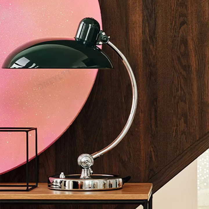 Scandi-Inspired Table Lamp | Curved Metal Design for Modern Decor