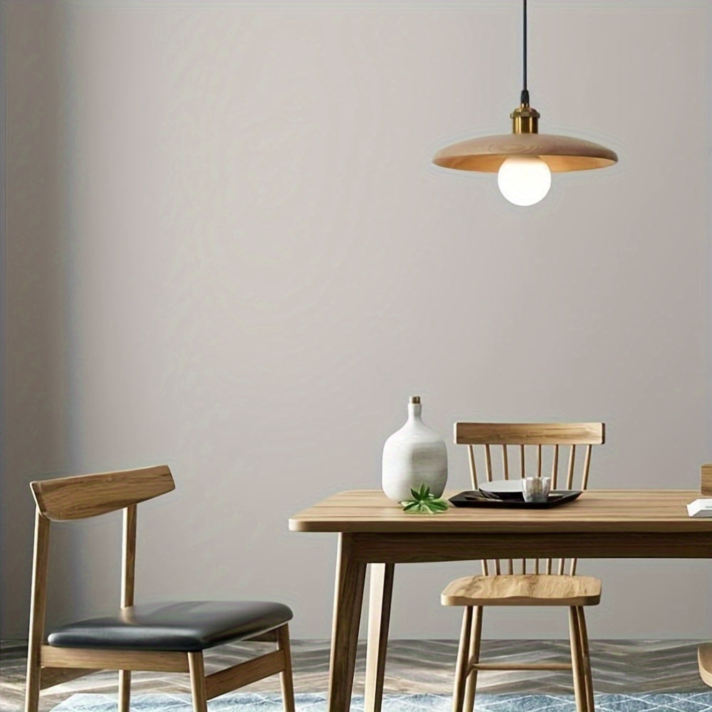 Scandinavian Solid Wood Pendant Light | Modern Ceiling Fixture