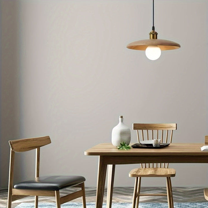Scandinavian Solid Wood Pendant Light | Modern Ceiling Fixture