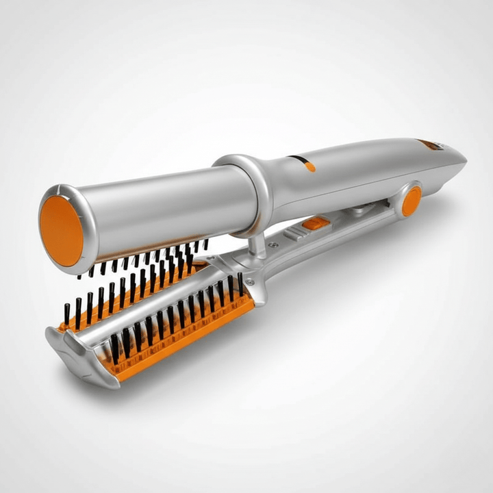 2-in-1 Rotating Hair Brush for Effortless Styling and Smoothing-Orizon Depot
