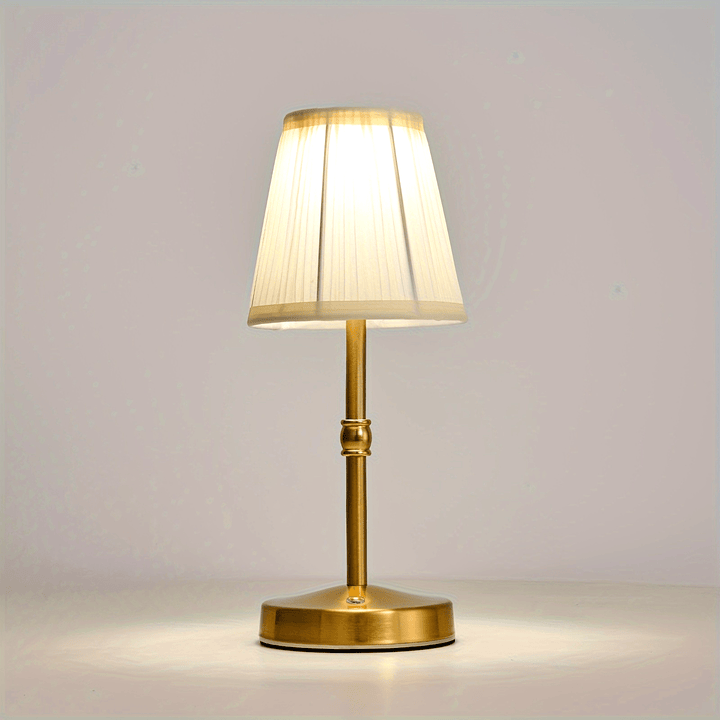 Cordless Antique Brass Table Lamp | Rechargeable Touch LED Lighting