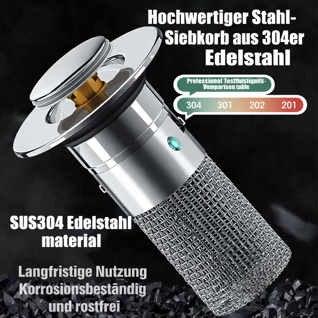 Stainless Steel Sink Drain Plug | Blockage-Resistant Filter