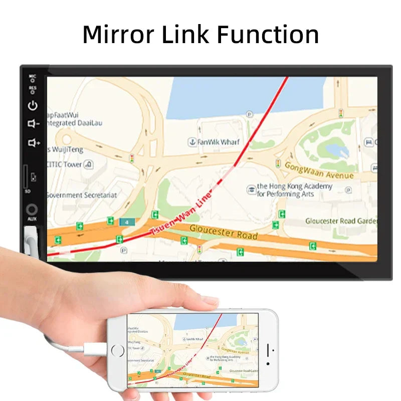7-Inch Car Stereo Head Unit with CarPlay, Android Auto, Bluetooth-Orizon Depot