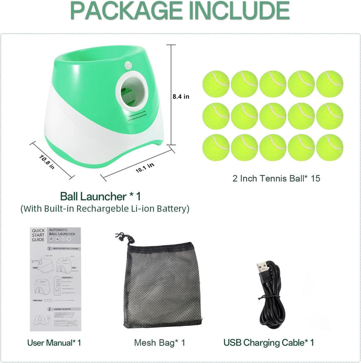 Automatic Dog Ball Launcher with Adjustable Distance Settings
